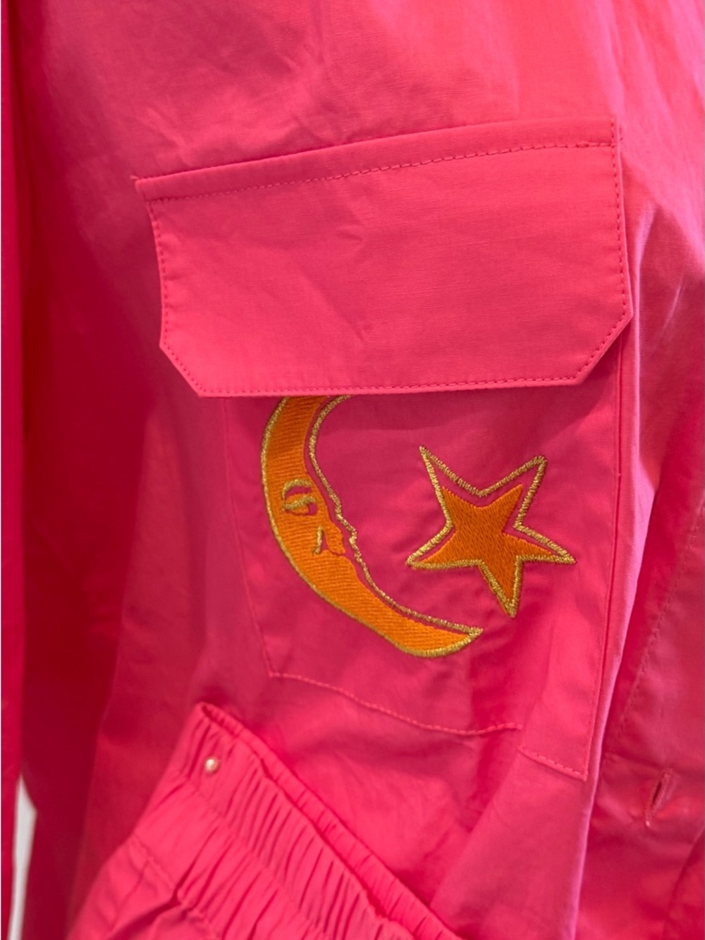 Alemais Hot Pink Embroidered Mini Shirt Dress - Picture 7 of 12